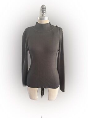 BNWT Cable & Gauge Forest Spruce Ribbed Mock Turtleneck. Size Medium
